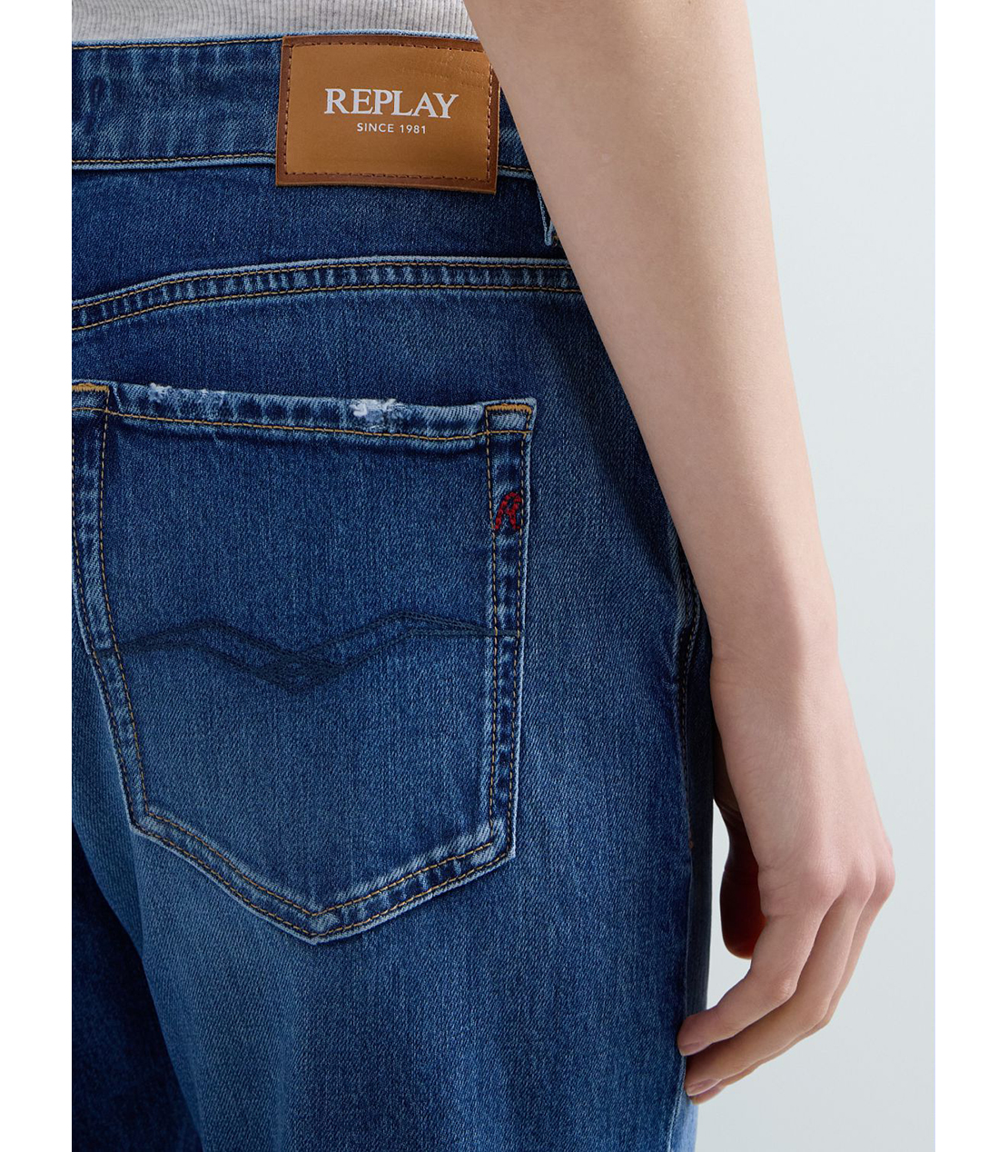 スリムボーイフィットMARTY ストレッチデニム 詳細画像 ブルー 7